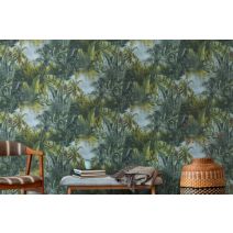 Papier peint Bali forest sunny vert     