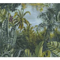 Papier peint Bali forest sunny vert