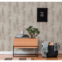Papier peint vinyle lourd sur intissé athyrium beige 10,05x0,53m - AS CREATION