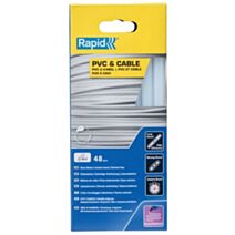 48 bâtons de colle pour PVC, câbles 190 mm - RAPID