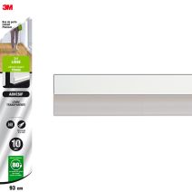 Bas de porte isolant sol lisse 93cm lèvre transparente 3M