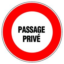 Disque diamètre 300 mm rigide "passage privé" - NOVAP