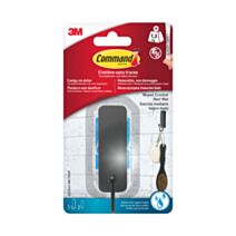 Crochet salle de bain noir mat - 3M COMMAND