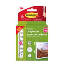 Languettes tableau GM blanches 7,2kg x24 - 3M COMMAND