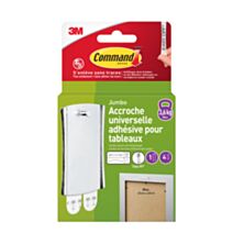 Accroche cadre tête clou métal Qi M 3,6kg - 3M COMMAND