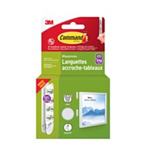 Languettes tableau MM blanches Qi x24 - 3M COMMAND