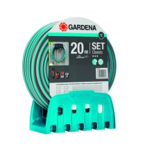Support mural arrosage Classic Tuyau équipé Ø13mm 20m - GARDENA