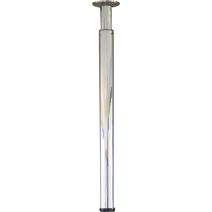Pied cylindrique réglable chromé h700/1100 Ø60 mm - BAR PLUS