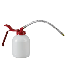 Burette standard 350 ml Polyethylène blanc flexible 210mm pompe plastique simple effet