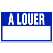 Plaque 330x200 mm rigide "à louer" - NOVAP