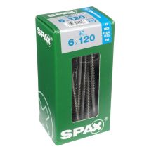 30 vis 6x120 tête fraisée empreinte t-star+ T30 inoxA2 SPAX 