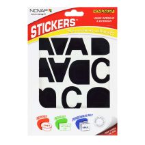 pochette novadhesif lettres 40 mm noir - NOVAP