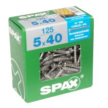 125 vis 5x40 tête cylindrique empreinte t-star+ T25 inoxA2 SPAX 