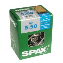 60 vis 5x50 tête cylindrique empreinte t-star+ T25 inoxA2 SPAX 