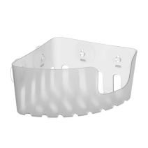 Étagère d'Angle à Ventouses 20x20x11cm Glace