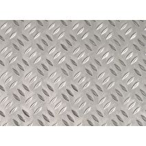 Tôle argente grain de riz alu mm.50x20