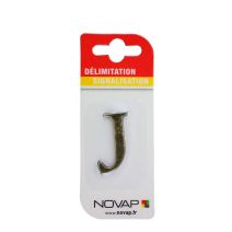 lettre autocollante en relief hauteur 40 mm coloris or j - NOVAP