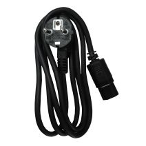 Rallonge électrique Cordon d'alimentation ménager 120° 1,5m Noir - ZENITECH