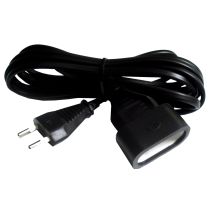 Rallonge électrique ménager 6A Noir 3m - ZENITECH