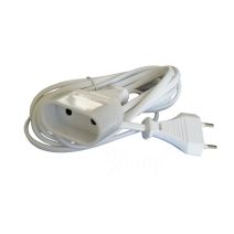 Rallonge électrique ménager 6A Blanc 3m - ZENITECH