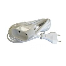 Rallonge électrique ménager 6A Blanc - ZENITECH