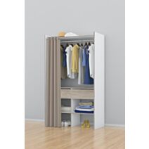 Kit dressing Fleur T35 H.200xL.120xP.39/50cm blanc et chêne