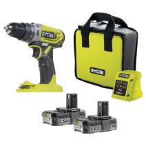 Perceuse-visseuse à percussion R18PD2-220S 18V + 2x2Ah - RYOBI