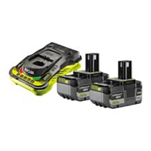 Batteries 18V 2x5Ah + chargeur rapide - RYOBI