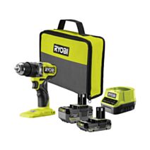 Perceuse-visseuse à percussion R18PD2-220S 18V + 2x2Ah - RYOBI