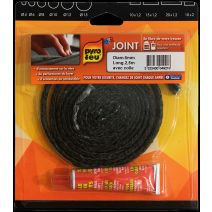 Joint noir 2,50 m + colle thermique - PYROFEU