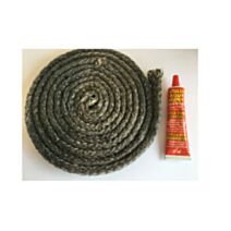 Joint noir pour portes foyers et inserts diamètre 10 mm - PYROFEU