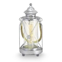 Lampe à poser VINTAGE 1lum E27 60W Acier/Argent Anthracite