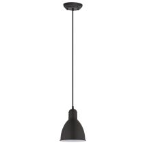 Suspension Priddy Noir Blanc E27 1 x 60 W - EGLO 