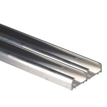 Rail de meuble Kit complet TEMA pour 2 vantaux L1200mm alu