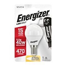 Ampoule LED Sphérique E14 470lm 5,9W 40W 2700K - ENERGIZER