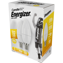 2 Ampoules LED Flamme E14 5,2W 40W 350lm 3000K - ENERGIZER