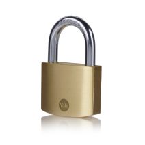 Cadenas laiton 50 mm, anse acier cémenté, 3 clés 