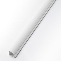 BAGUETTE ADHESIVE ROND BLANC 22X22 2M