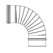 coude plissé 90° inox d139 - TSO