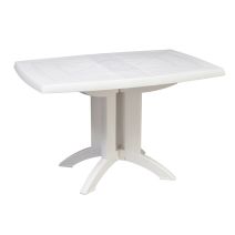 table pliante vega 118 en blanc gx - GROSFILLEX