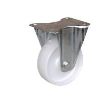 Roulette de collectivité à platine fixe polychoc blanc Ø65mm - Charge supportée 65 kg - CIME