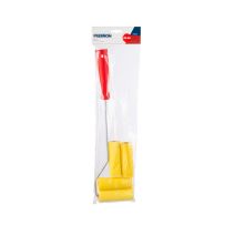 Mini-rouleau de peinture 100mm Manche + 4 rouleaux jaunes