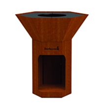 Brasero nestor corten 
avec table d'appoint + dynamic center