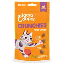 Crunchies au Poulet chat adulte 50g naturel orange - EDGARD COOPER