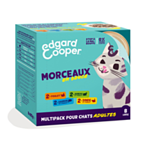 Multipacks Morceaux en sauce pour Chats - EDGARD & COOPER