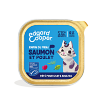 Pâté au Saumon et Poulet sans céréales pour Chats - EDGARD & COOPER