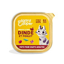 Pâté Dinde et Poulet sans céréales pour Chats - EDGARD & COOPER