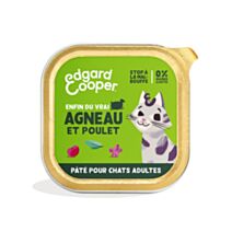 Barquette chat Agneau&Poulet 85g - EDGARD COOPER