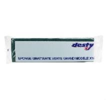 Tampon vert sur éponge desty
