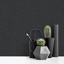 Papier peint vinyle sur intissé Uni Origami Noir 0,53x10,05m